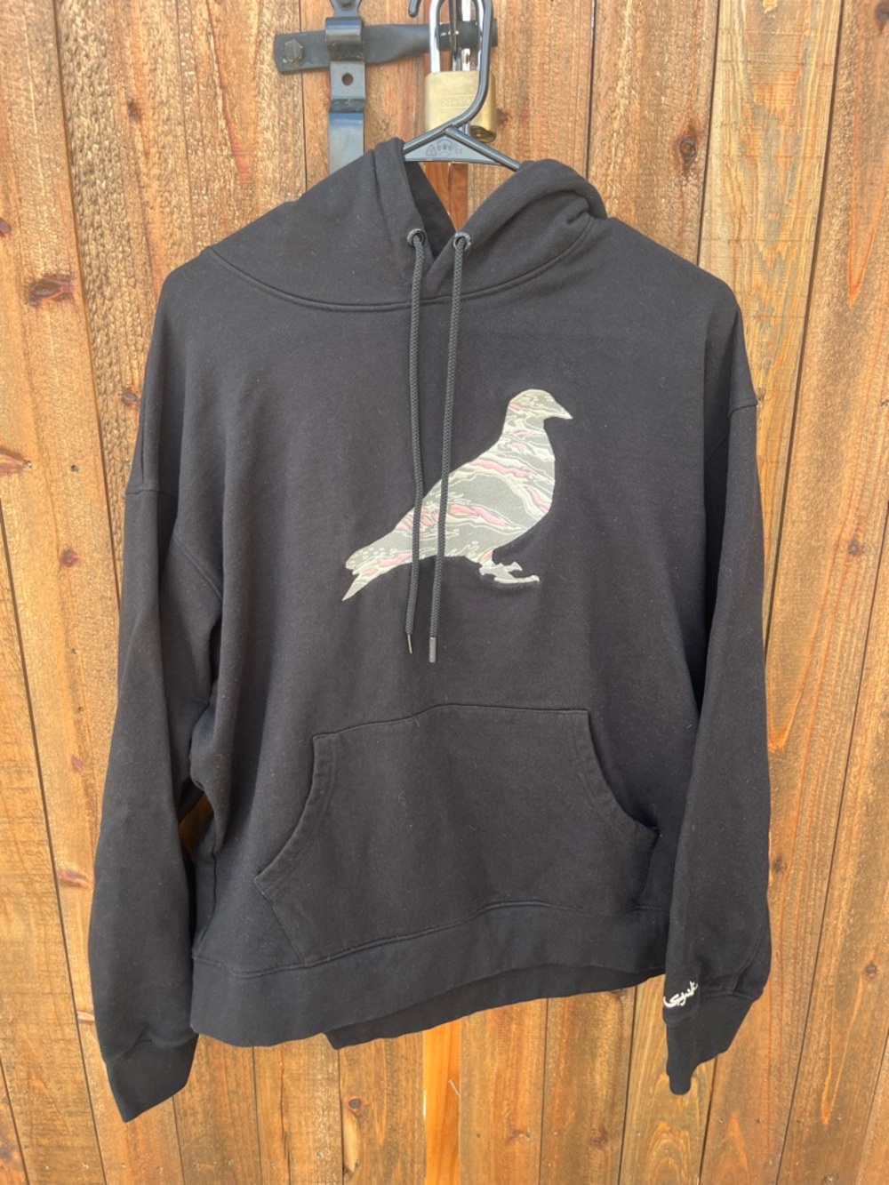 Jeff Staple Pigeon Black Hoodie Sweatshirt Pullover Men’s Size XL